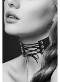 Оригинальный ошейник-чокер со шнуровкой - Bijoux Pour Toi - купить с доставкой в Одинцово
