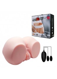 Телесный мастурбатор с двумя любовными тоннелями и вибрацией - Baile - в Одинцово купить с доставкой