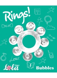 Прозрачное эрекционное кольцо Rings Bubbles - Lola Games - в Одинцово купить с доставкой
