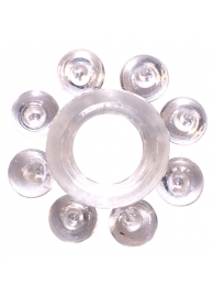 Прозрачное эрекционное кольцо Rings Bubbles - Lola Games - в Одинцово купить с доставкой