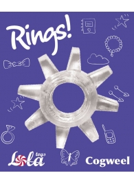 Прозрачное эрекционное кольцо Rings Cogweel - Lola Games - в Одинцово купить с доставкой