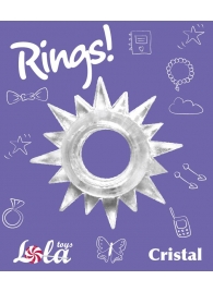 Прозрачное эрекционное кольцо Rings Cristal - Lola Games - в Одинцово купить с доставкой