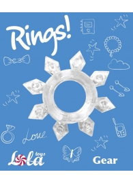Прозрачное эрекционное кольцо Rings Gear - Lola Games - в Одинцово купить с доставкой