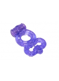 Фиолетовое эрекционное кольцо Rings Treadle с подхватом - Lola Games - в Одинцово купить с доставкой
