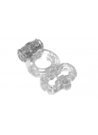 Прозрачное эрекционное кольцо Rings Treadle с подхватом - Lola Games - в Одинцово купить с доставкой