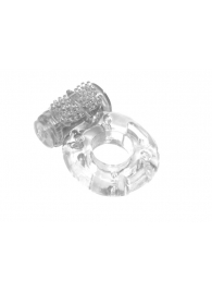 Прозрачное эрекционное кольцо с вибрацией Rings Axle-pin - Lola Games - в Одинцово купить с доставкой