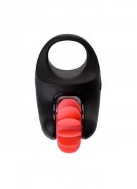 Чёрно-красное эрекционное виброкольцо Erotist - Erotist Adult Toys - в Одинцово купить с доставкой