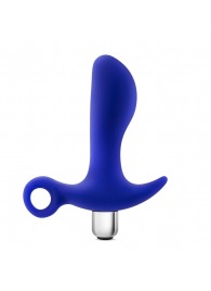 Синий стимулятор простаты с ручкой-кольцом Performance Prostimulator 02 - Blush Novelties - в Одинцово купить с доставкой