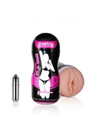 Мастурбатор-вагина Sex In A Can Vibra Vagina Tunnel - Lovetoy - в Одинцово купить с доставкой