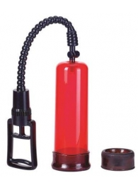 Вакуумная помпа с двумя сменными насадками NEW STAY HARD PUMP CLEAR RED - Seven Creations - в Одинцово купить с доставкой