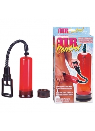 Вакуумная помпа с двумя сменными насадками NEW STAY HARD PUMP CLEAR RED - Seven Creations - в Одинцово купить с доставкой