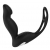 Черный вибромассажер простаты P-PLEASER W ERECTION ENHANCE - Dream Toys - в Одинцово купить с доставкой