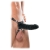 Чёрный полый страпон 7  Silicone Hollow Strap-On - 18 см. - Pipedream - купить с доставкой в Одинцово