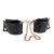 Черные мягкие наручники Entice French Cuffs с цепью - California Exotic Novelties - купить с доставкой в Одинцово
