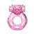 Розовое эрекционное кольцо с вибрацией Pink Bear - Baile - в Одинцово купить с доставкой