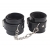 Черные оковы на ноги Obey Me Leather Ankle Cuffs - Chisa - купить с доставкой в Одинцово