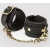 Черные наручники Bound to You Faux Leather Wrist Cuffs - Fifty Shades of Grey - купить с доставкой в Одинцово
