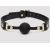 Черный кляп-шар Bound to You Faux Leather Ball Gag - Fifty Shades of Grey - купить с доставкой в Одинцово
