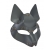 Серая маска Wolf с клепками - Sitabella - купить с доставкой в Одинцово