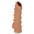 Телесная насадка с шипами и открытой головкой Nude Sleeve L - 14 см. - KOKOS - в Одинцово купить с доставкой