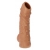 Телесная насадка с пупырышками и открытой головкой Nude Sleeve S - 10 см. - KOKOS - в Одинцово купить с доставкой