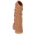 Телесная насадка с венками и открытой головкой Nude Sleeve S - 10 см. - KOKOS - в Одинцово купить с доставкой