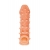 Телесная закрытая насадка с пупырышками Cock Sleeve Size M - 15,6 см. - KOKOS - в Одинцово купить с доставкой
