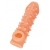Телесная закрытая насадка с пупырышками Cock Sleeve Size L - 17,6 см. - KOKOS - в Одинцово купить с доставкой