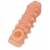 Телесная закрытая насадка с шариками Cock Sleeve Size S - 13,8 см. - KOKOS - в Одинцово купить с доставкой