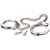 Металлические наручники Metal Leg Cuffs - Pipedream - купить с доставкой в Одинцово