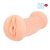 Телесный вибромастурбатор-вагина с комплектом эрекционных колец - Bior toys - в Одинцово купить с доставкой