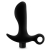 Черный анальный вибратор Silicone Vibrating Prostate Massager 01 - 10,8 см. - Blush Novelties - в Одинцово купить с доставкой