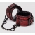Красно-черные наручники Reversible Faux Leather Wrist Cuffs - Fifty Shades of Grey - купить с доставкой в Одинцово