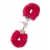 Металлические наручники с красной меховой опушкой METAL HANDCUFF WITH PLUSH RED - Dream Toys - купить с доставкой в Одинцово