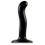 Черный фаллоимитатор-насадка Strap-On-Me P G spot Dildo size S - 16,4 см. - Strap-on-me - купить с доставкой в Одинцово