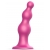 Розовая насадка Strap-On-Me Dildo Plug Beads size L - Strap-on-me - купить с доставкой в Одинцово