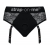 Черные трусики для насадок Diva Lingerie Harness - size S - Strap-on-me - купить с доставкой в Одинцово