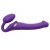 Фиолетовый безремневой вибрострапон Vibrating Bendable Strap-On - size L - Strap-on-me - купить с доставкой в Одинцово