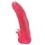 Розовая насадка для страпона с клиторальными лепестками - 18,5 см. - LOVETOY (А-Полимер) - купить с доставкой в Одинцово