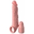 Телесная насадка-удлинитель 2 Inch Silicone X-tension with Strap - 20,3 см. - Pipedream - в Одинцово купить с доставкой