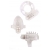 Набор из 3 прозрачных эрекционных колец с вибрацией Teasers Ring Kit - Chisa - в Одинцово купить с доставкой