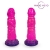 Розовый рельефный фантазийный фаллоимитатор - 20 см. - Bior toys - купить с доставкой в Одинцово
