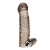 Дымчатая насадка на пенис с вибрацией  Vibrating Penis Enhancing Sleeve Extension - 13,3 см. - BlueLine - в Одинцово купить с доставкой
