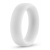 Белое люминесцентное эрекционное кольцо Silicone Glo Cock Ring - Blush Novelties - в Одинцово купить с доставкой