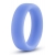 Голубое люминесцентное кольцо Silicone Glo Cock Ring - Blush Novelties - в Одинцово купить с доставкой