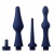 Набор из 3 универсальных насадок для анального душа Universal 3 Piece Silicone Enema Attachment Set - XR Brands - купить с доставкой в Одинцово