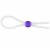 Прозрачное лассо с фиолетовой бусиной SILICONE COCK RING WITH BEAD LAVENDER - NMC - в Одинцово купить с доставкой