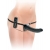 Черный страпон с вагинальной пробкой Deluxe Vibrating Penetrix Strap-On - 19 см. - Pipedream - купить с доставкой в Одинцово