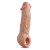 Телесная насадка-удлинитель Intrepid 9.25 Inch Realistic Penis Extender Sleeve - 23,5 см. - Blush Novelties - в Одинцово купить с доставкой