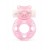 Розовое эрекционное виброкольцо в форме мишки - 1137 - в Одинцово купить с доставкой